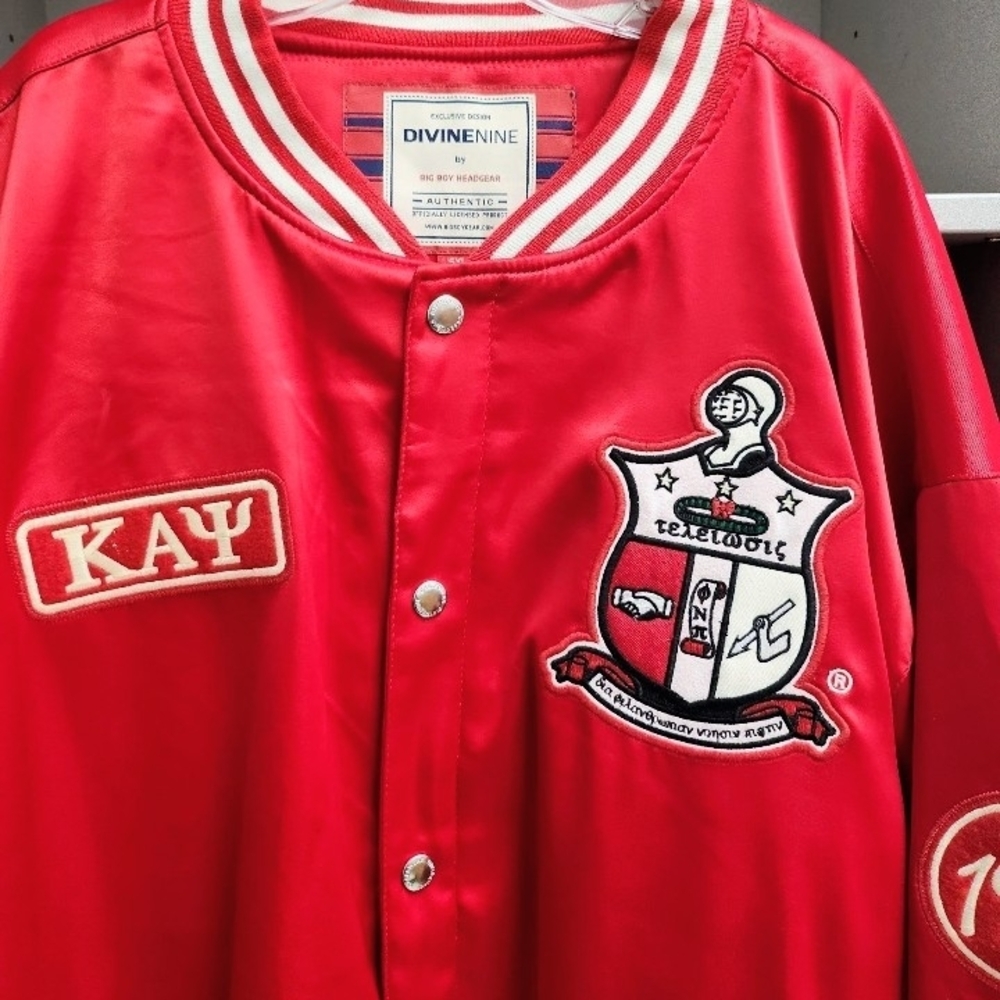 Kappa Alpha Psi(5X ONLY) Varsity Bomber Pledge Fraternity Line Jacket. - Picture 5 of 7